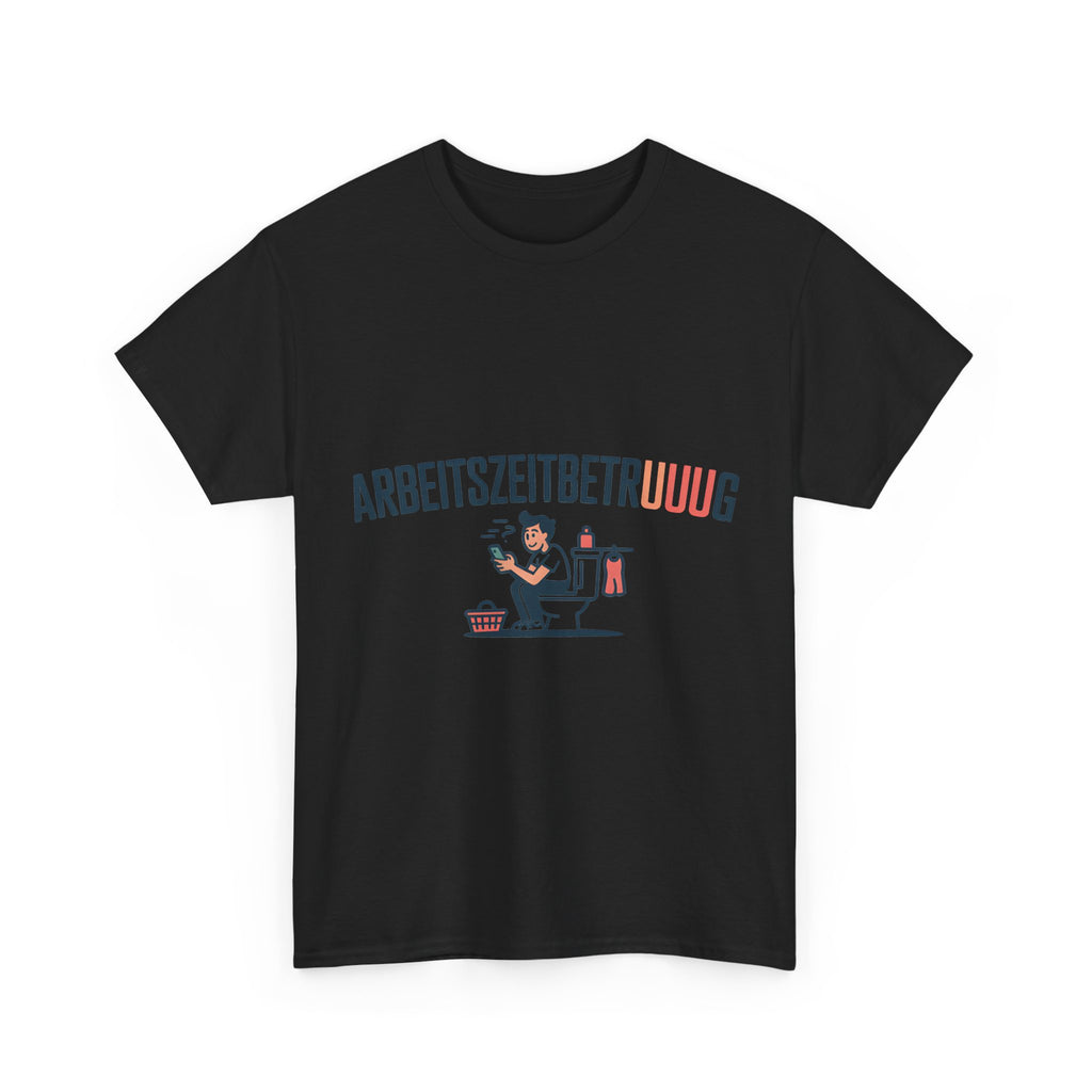 Arbeitszeitbetruuuug T-Shirt – Klo & Handy Büro-Humor Shirt (lustig)