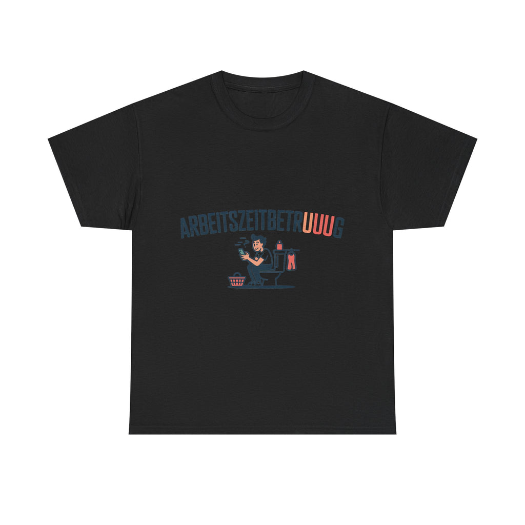 Arbeitszeitbetruuuug T-Shirt – Klo & Handy Büro-Humor Shirt (lustig)